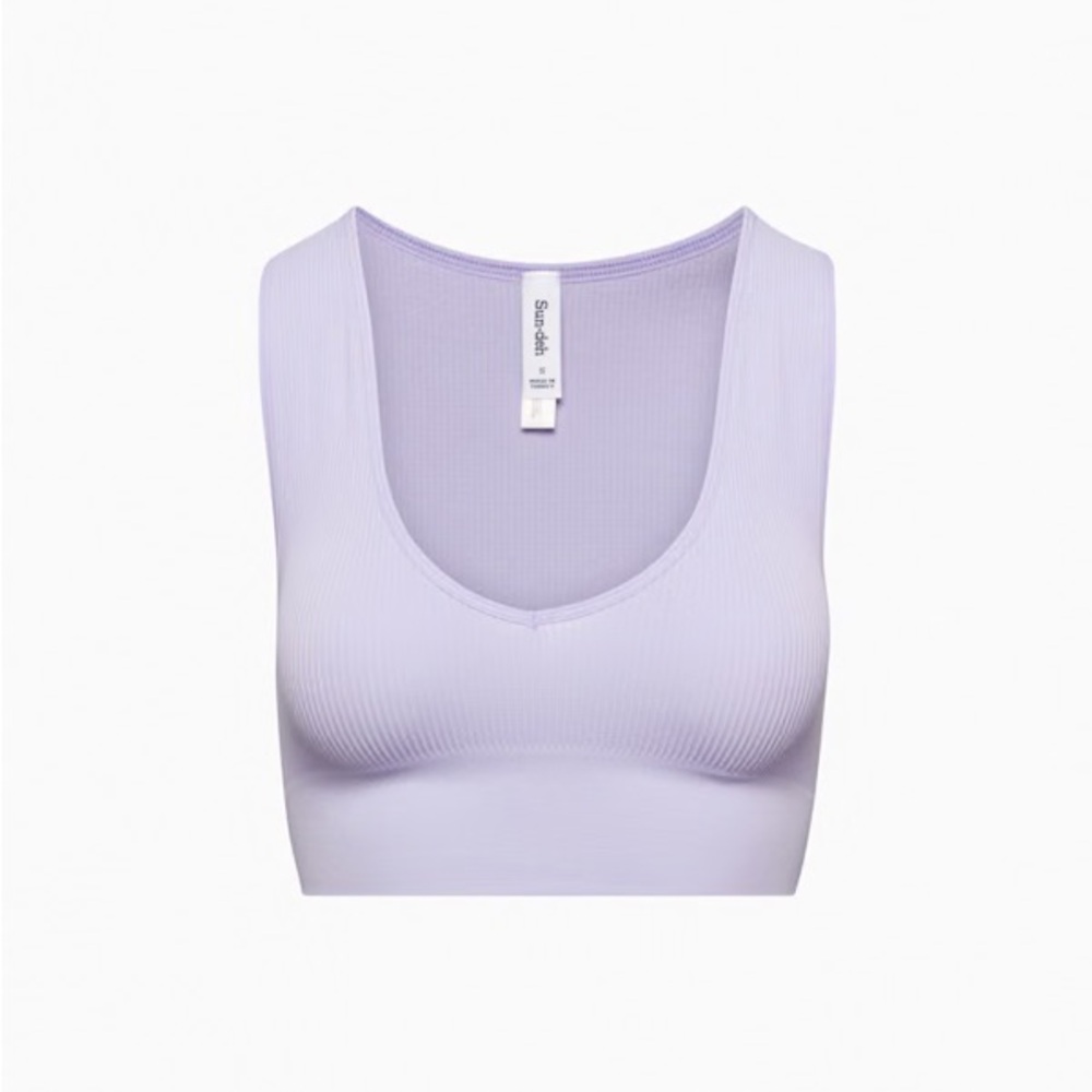 SinchSeamless V Neck Lavender Tank